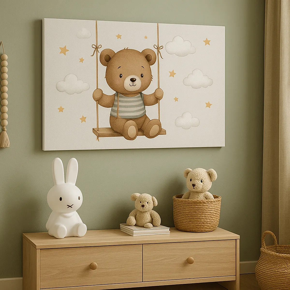 Quadro em tela - Corrida até a luz - 30x30 cm