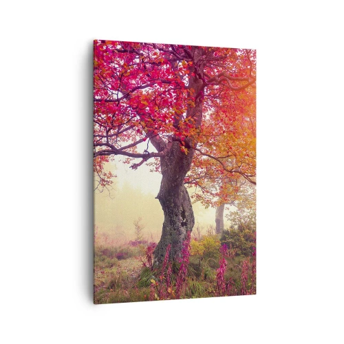 Quadro em tela - Um frenesi de florescimento - 70x100 cm