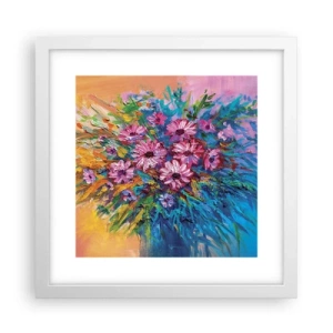 Pôster em moldura branca - A energia da vida - 30x30 cm