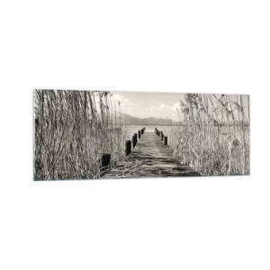 Quadro em vidro - No silêncio da relva - 140x50 cm
