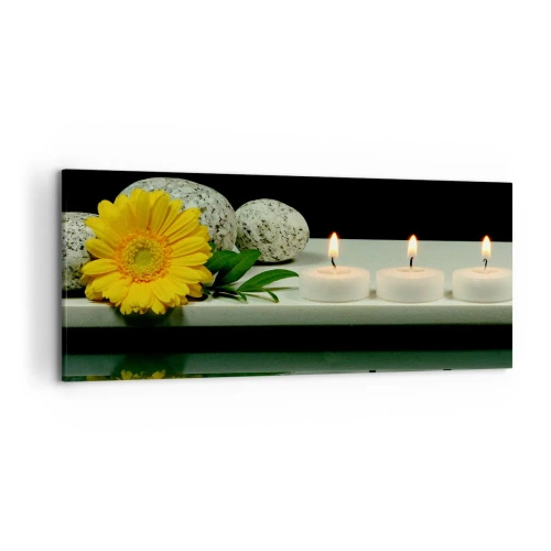 Quadro em tela - Acalmando os sentidos - 120x50 cm