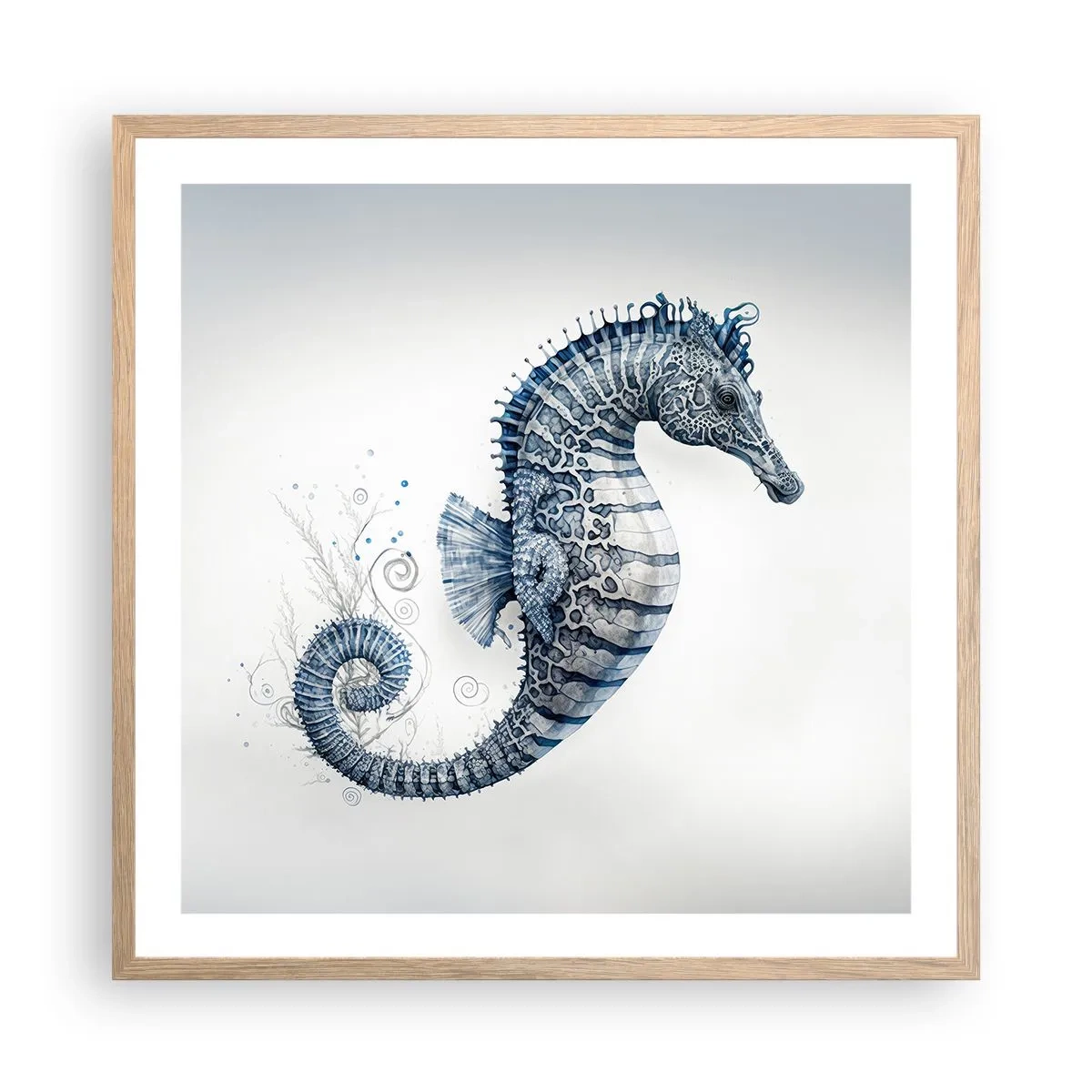 Pôster com moldura de carvalho claro - Uma piada sutil da natureza - 60x60 cm