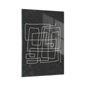 Quadro em vidro - Não é tão simples - 50x70 cm