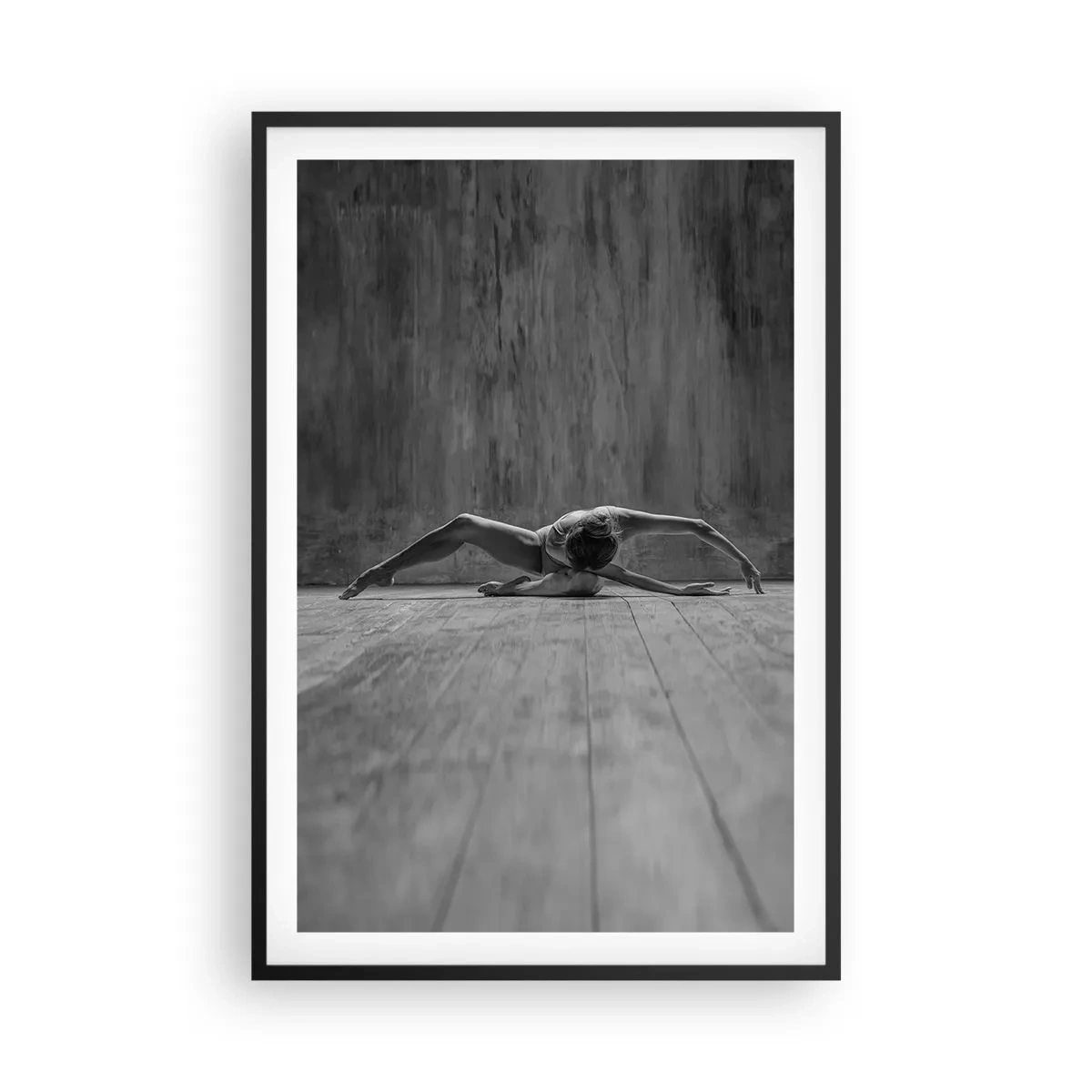 Pôster com moldura preta - Simetria encontrada - 61x91 cm