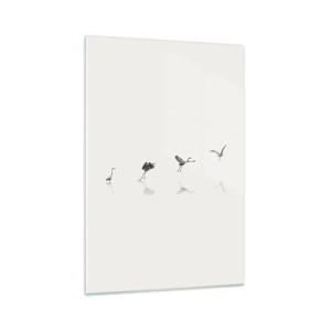 Quadro em vidro - Quatro passos simples - 70x100 cm