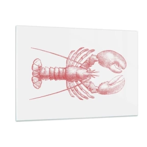 Quadro em vidro - Uma lagosta digna de Homero - 120x80 cm