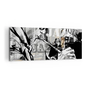 Quadro em tela - Ao ritmo de Nova Iorque - 100x40 cm