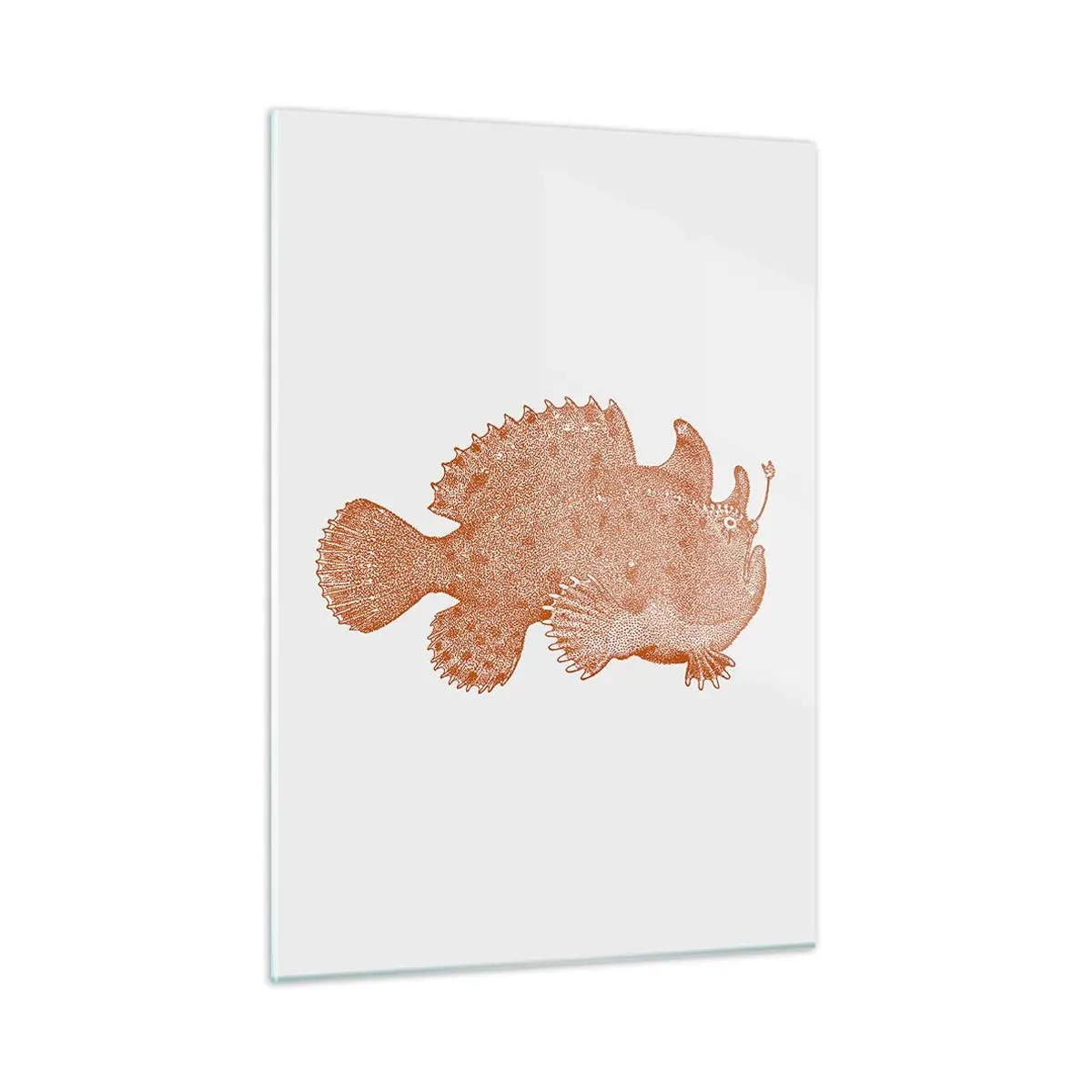 Quadro em vidro - E era um peixe - 50x70 cm