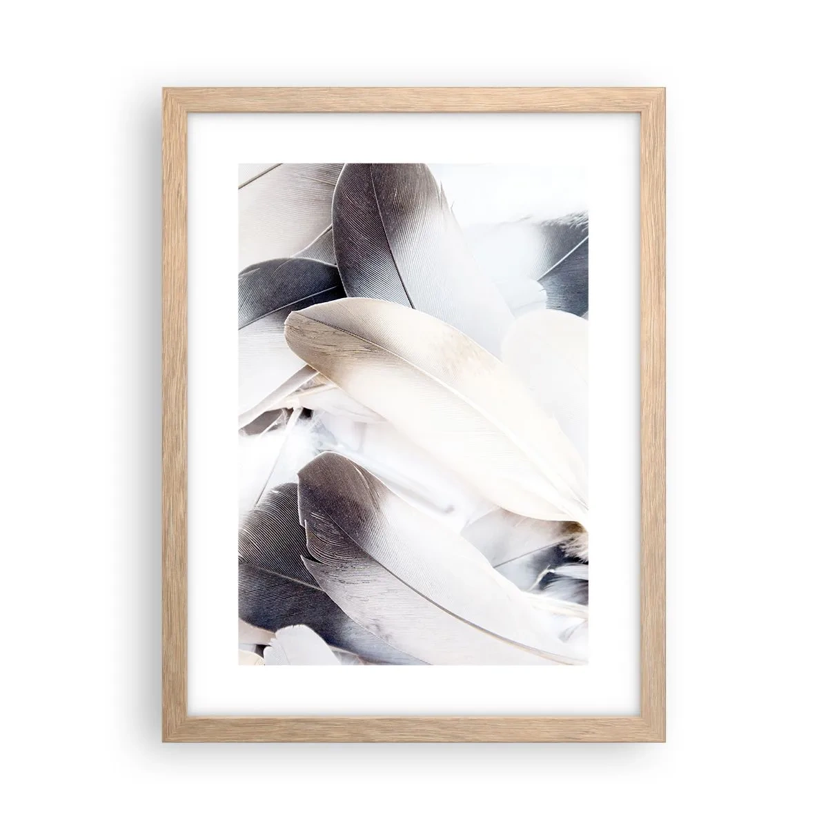 Pôster com moldura de carvalho claro - Semi-angelical - 30x40 cm