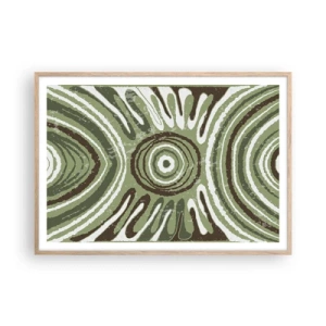 Pôster com moldura de carvalho claro - Uma explosão de emoções - 100x70 cm