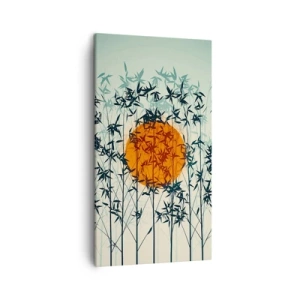 Quadro em tela - Sol japonês - 45x80 cm