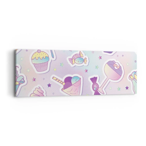 Quadro em tela - Tenha um aniversário todos os dias - 90x30 cm