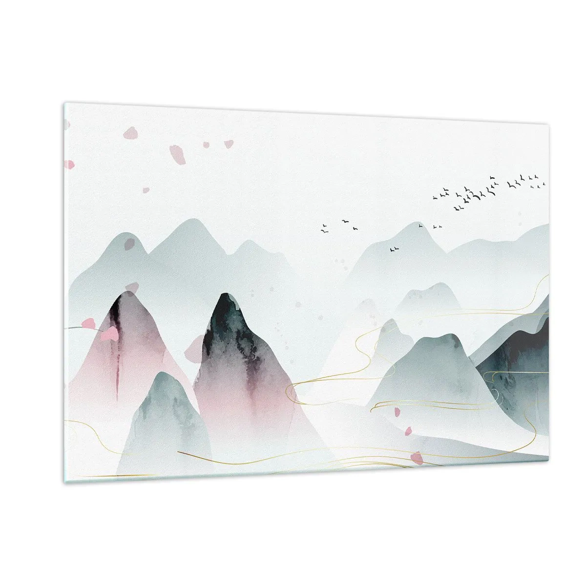 Quadro em vidro - Acima dos picos - 120x80 cm