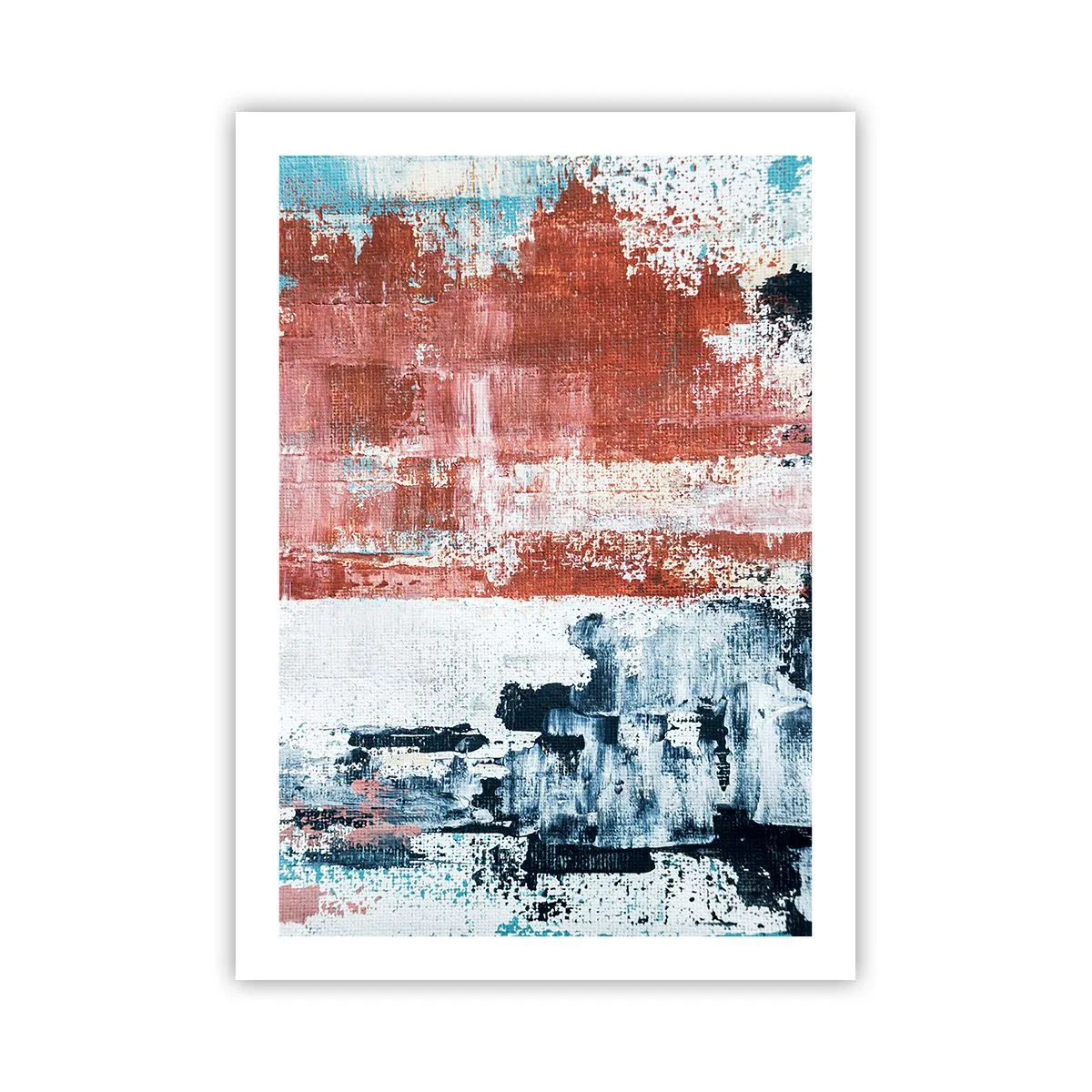 Pôster - Meio a meio abstrato - 50x70 cm
