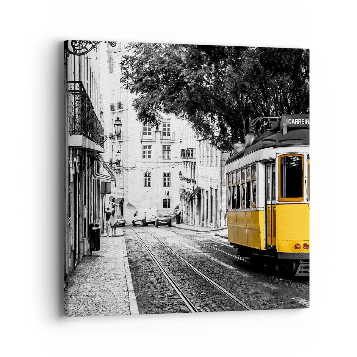 Quadro em tela - E o fado ao fundo - 40x40 cm