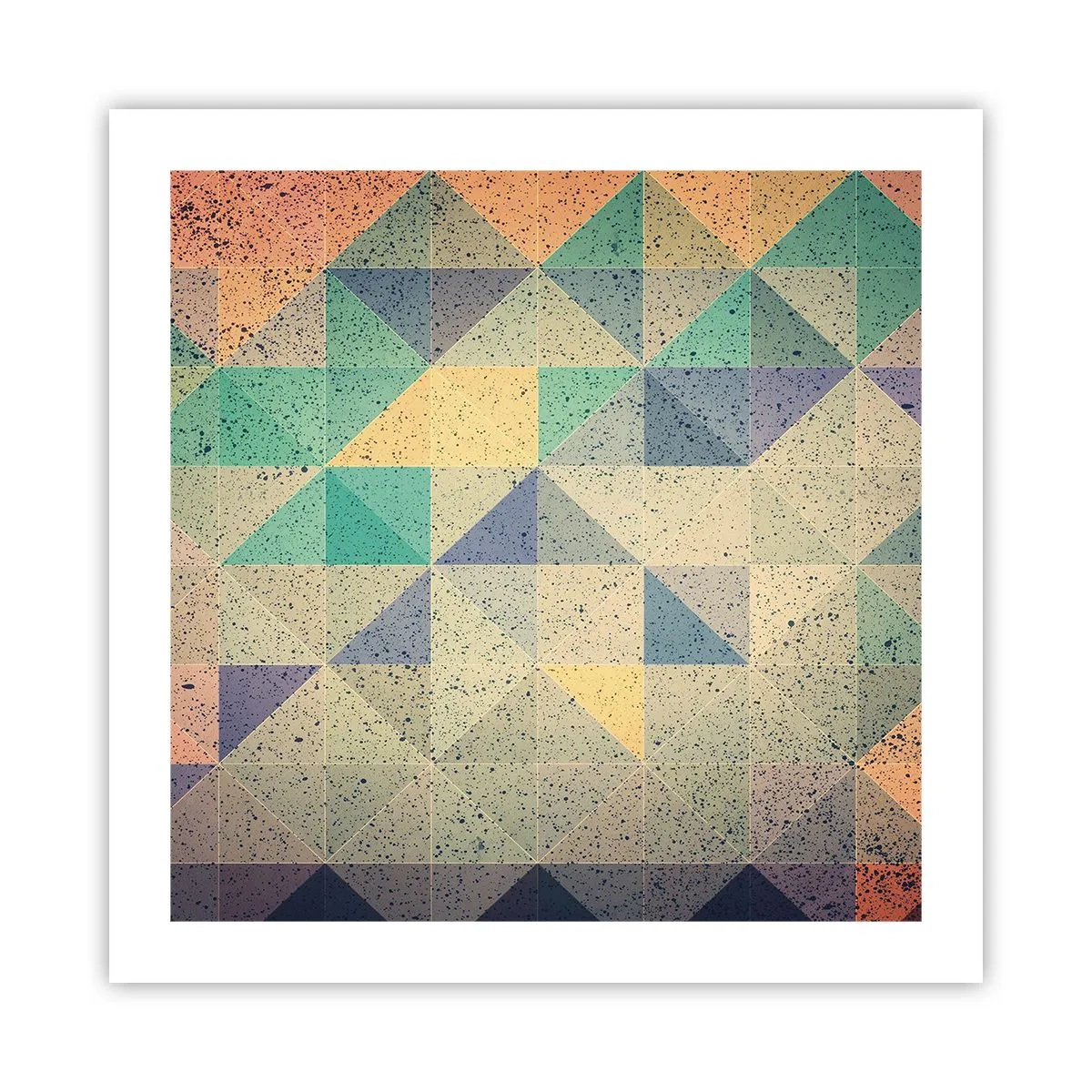 Pôster - República dos triângulos - 50x50 cm