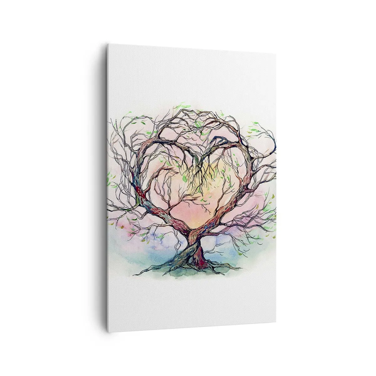 Quadro em tela - Juntos contra os vendavais - 80x120 cm