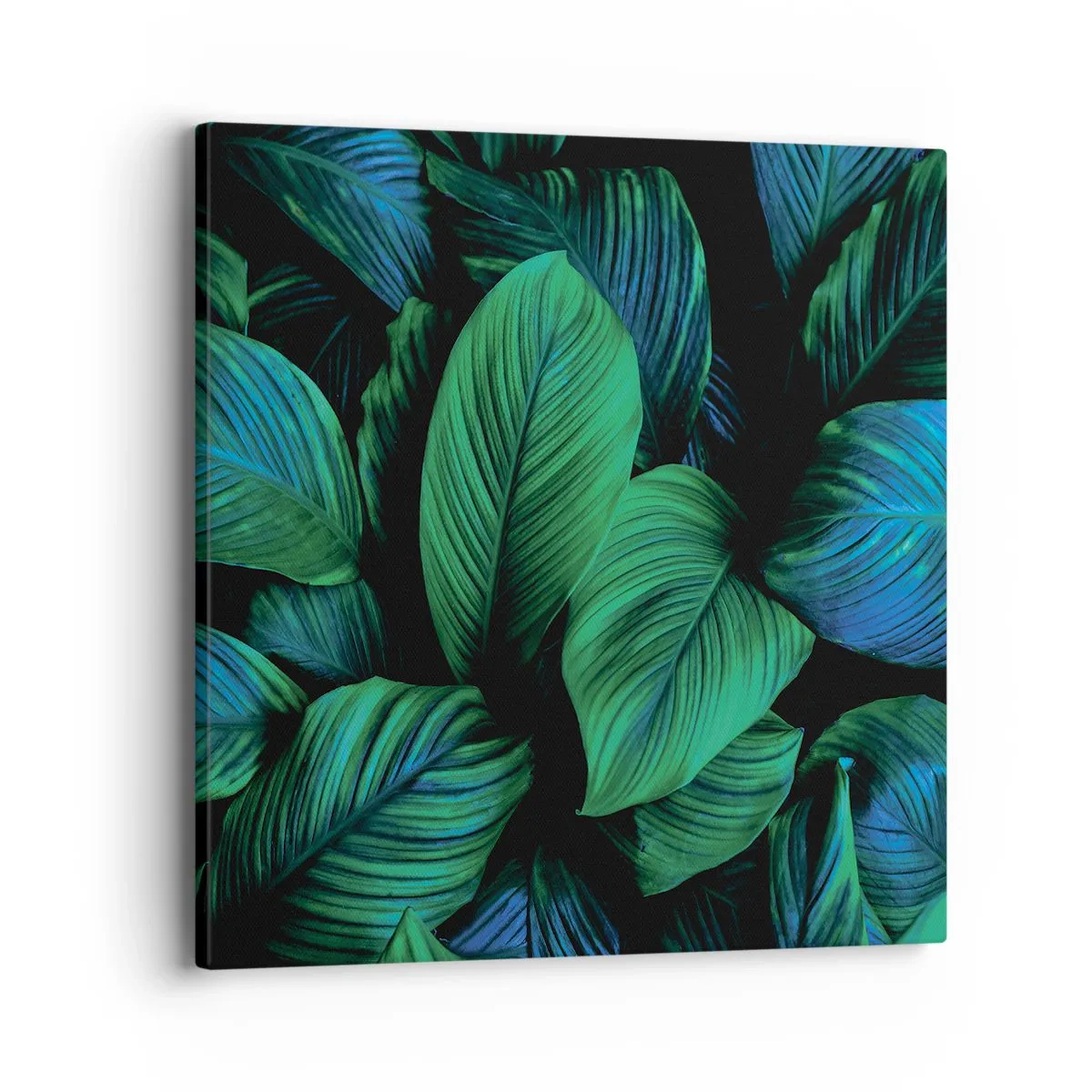 Quadro em tela - Na multidão verde - 40x40 cm