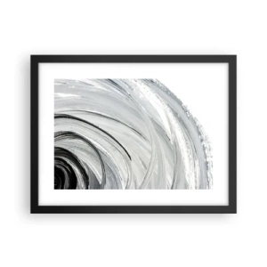 Pôster com moldura preta - Composição orbital - 40x30 cm