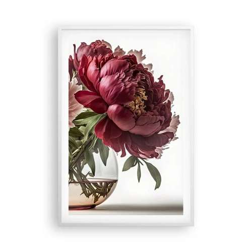 Pôster em moldura branca - Em plena floração de beleza - 61x91 cm