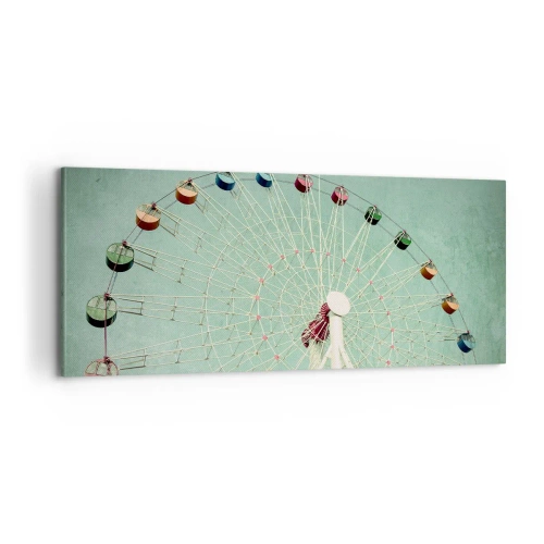 Quadro em tela - Diverte-te - 100x40 cm