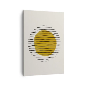 Quadro em tela - Abstração a tremer com o calor - 70x100 cm