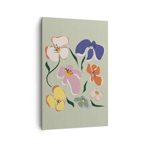 Quadro em tela - Amores-perfeitos para seu irmão - 80x120 cm