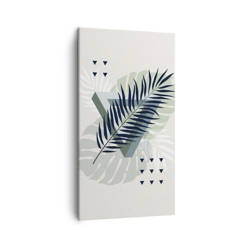 Quadro em tela - Natureza e geometria – duas ordens? - 45x80 cm
