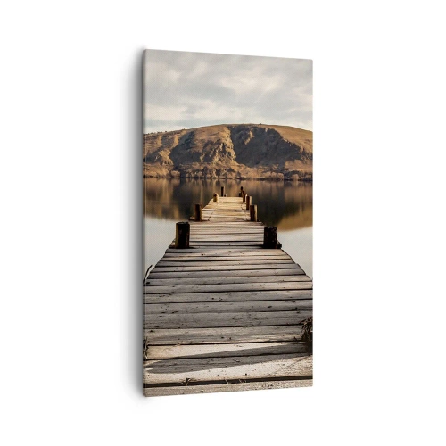 Quadro em tela - Paisagem em silêncio - 55x100 cm