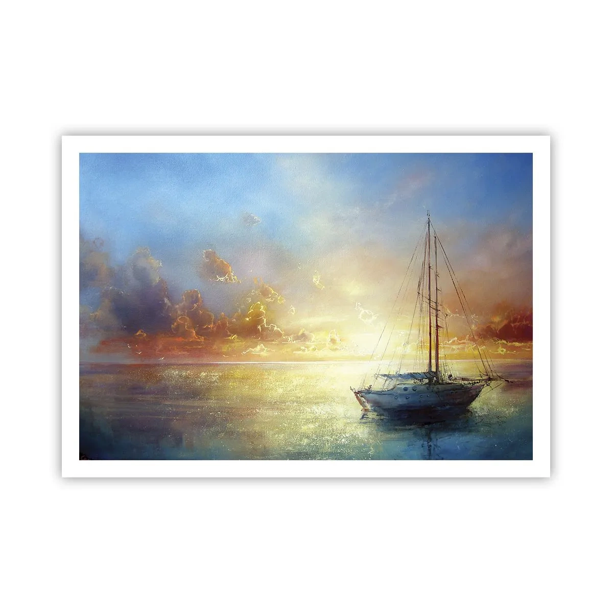 Pôster - Na baía dourada - 100x70 cm