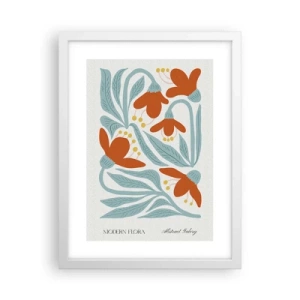 Pôster em moldura branca - Em direção à terra, em direção ao sol - 30x40 cm