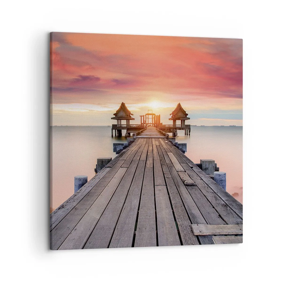 Quadro em tela - De oeste para leste - 50x50 cm