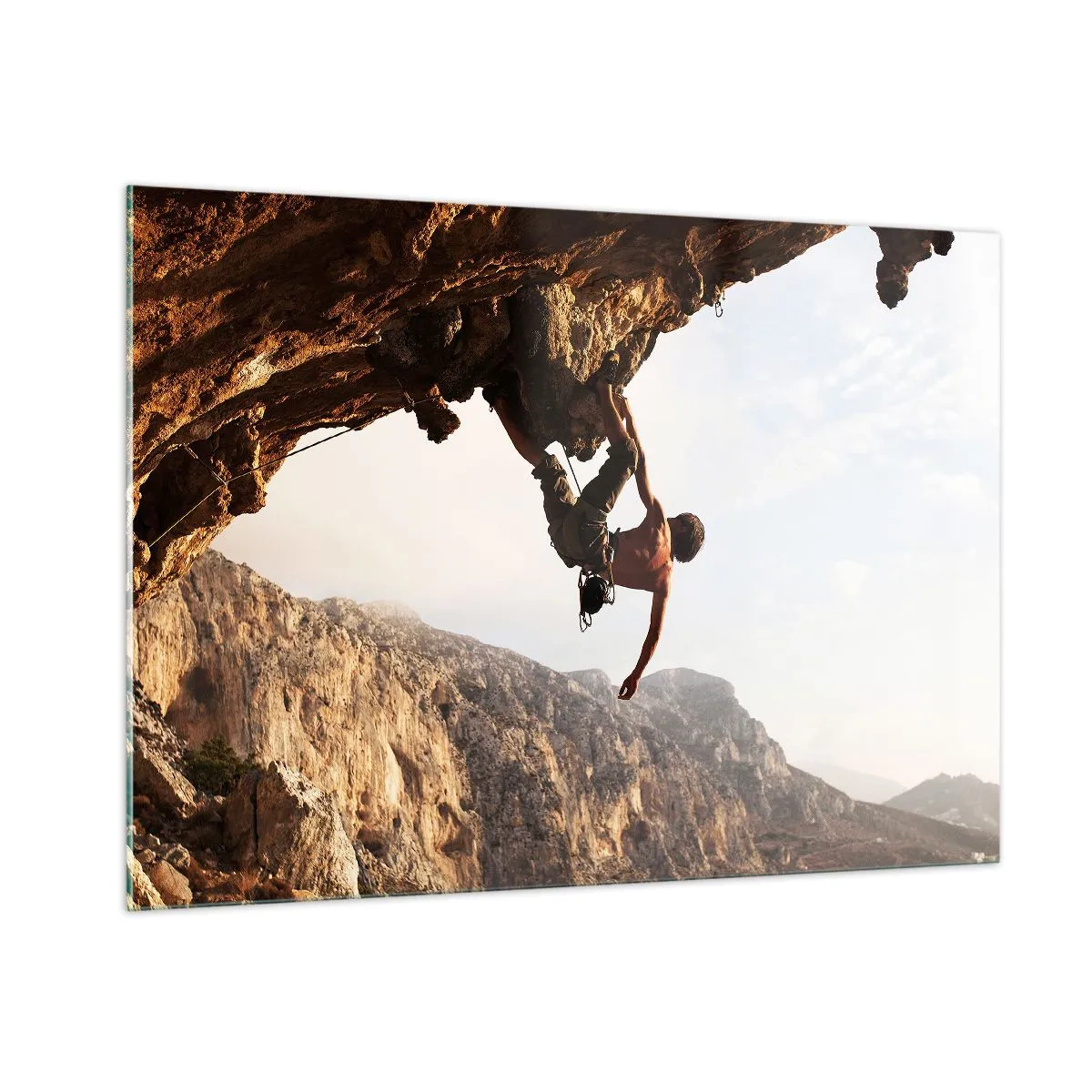 Quadro em vidro - O mundo encolhido num punhado de rochas - 100x70 cm