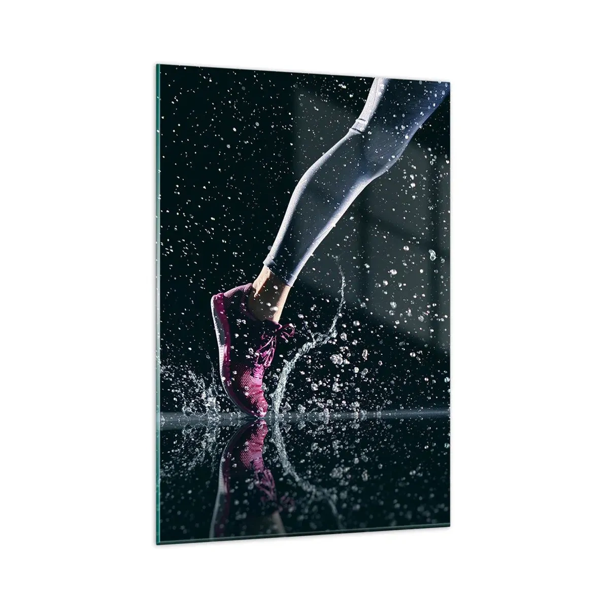 Quadro em vidro - Quanta força nas pernas - 80x120 cm