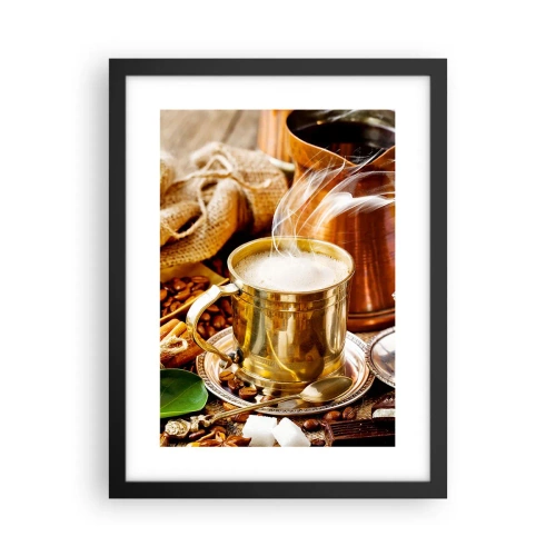 Pôster com moldura preta - Bons dias! - 30x40 cm