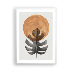 Pôster em moldura branca - Sempre o sol - 50x70 cm