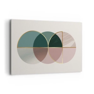 Quadro em tela - Círculo entre círculos… - 120x80 cm