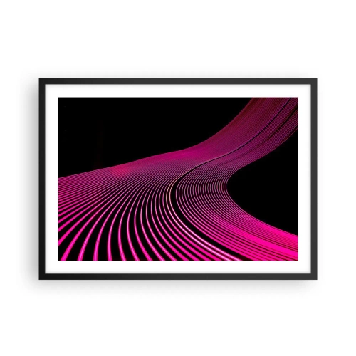 Pôster com moldura preta - Avenida da luz - 70x50 cm