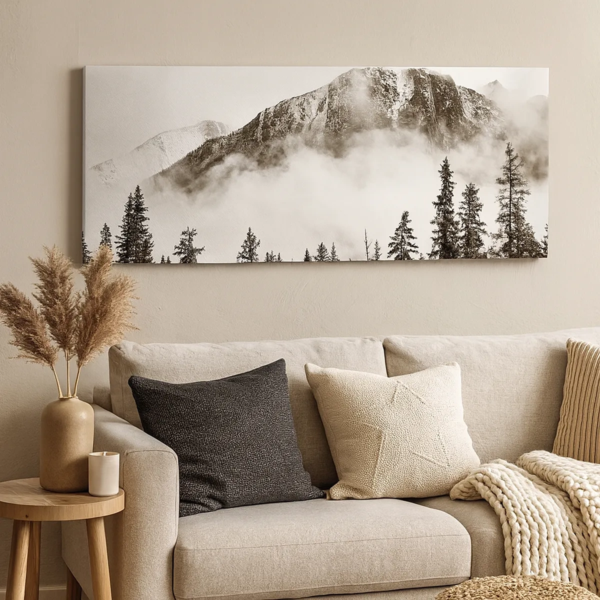 Quadro em tela - O soberano de granito - 30x30 cm