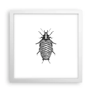 Pôster em moldura branca - Que exemplo! - 30x30 cm