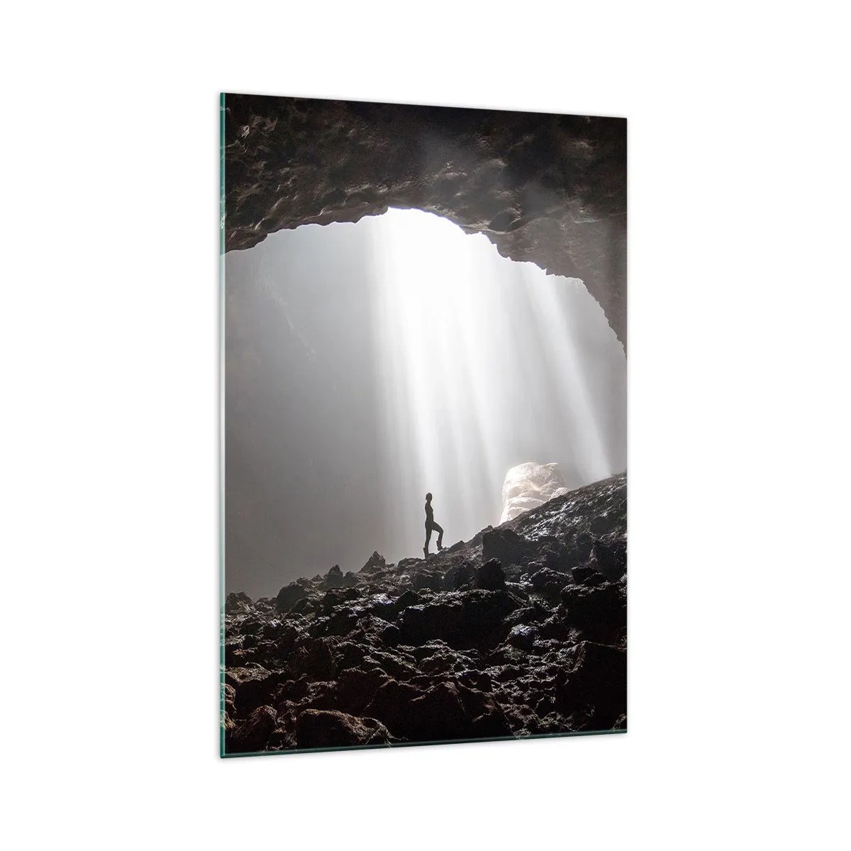 Quadro em vidro - Gruta luminosa - 70x100 cm