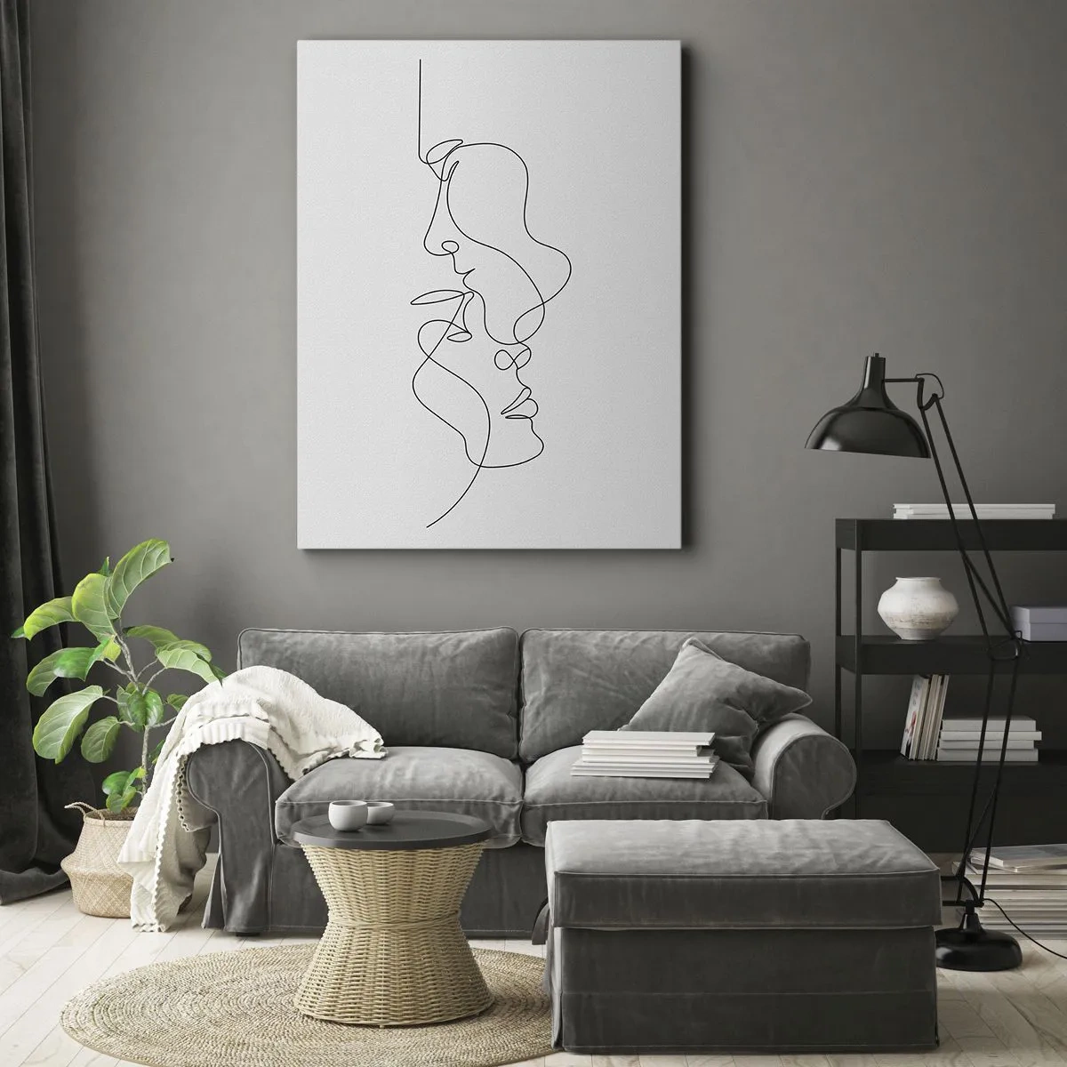 Quadro em tela - O calor dos desejos amargos - 50x70 cm