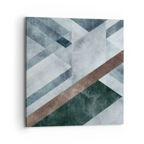 Quadro em tela - Elegância sofisticada da geometria - 70x70 cm