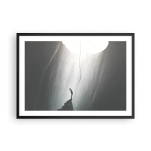 Pôster com moldura preta - Sempre há uma saída - 70x50 cm