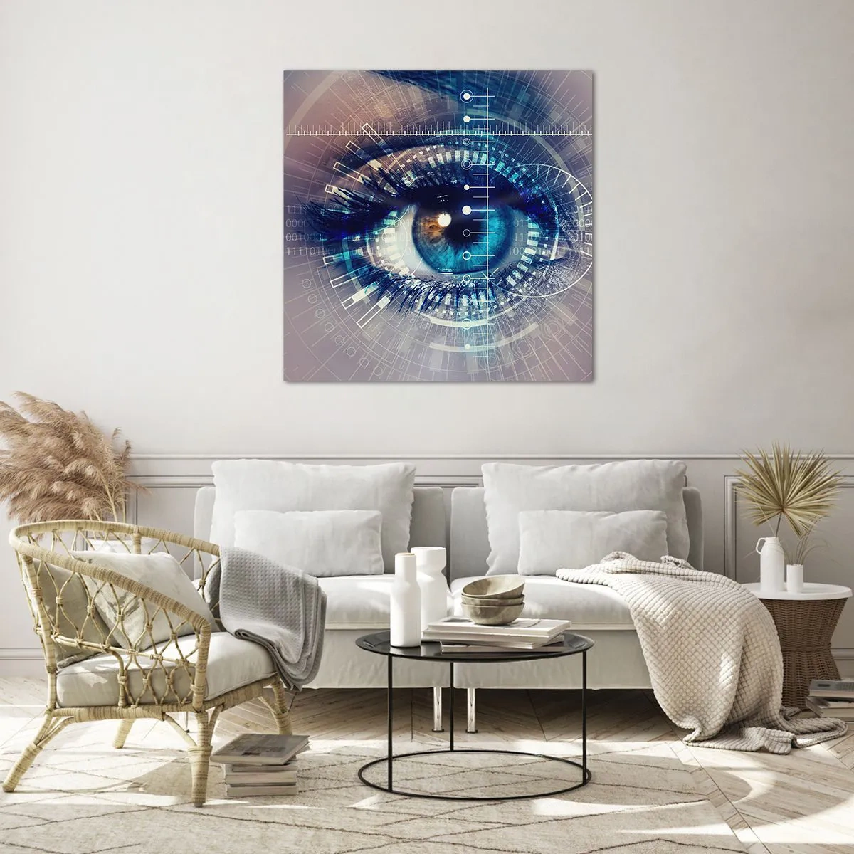 Quadro em vidro - Achas que me conheces - 60x60 cm