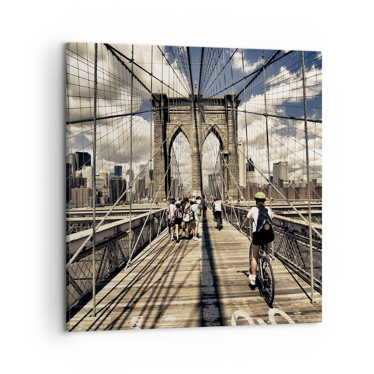 Quadro em tela - Direto para o coração da cidade - 50x50 cm