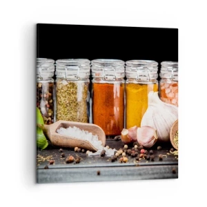 Quadro em tela - Para que a vida tenha um sabor - 50x50 cm