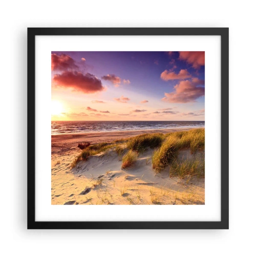 Pôster com moldura preta - Ar com cheiro de verão - 40x40 cm