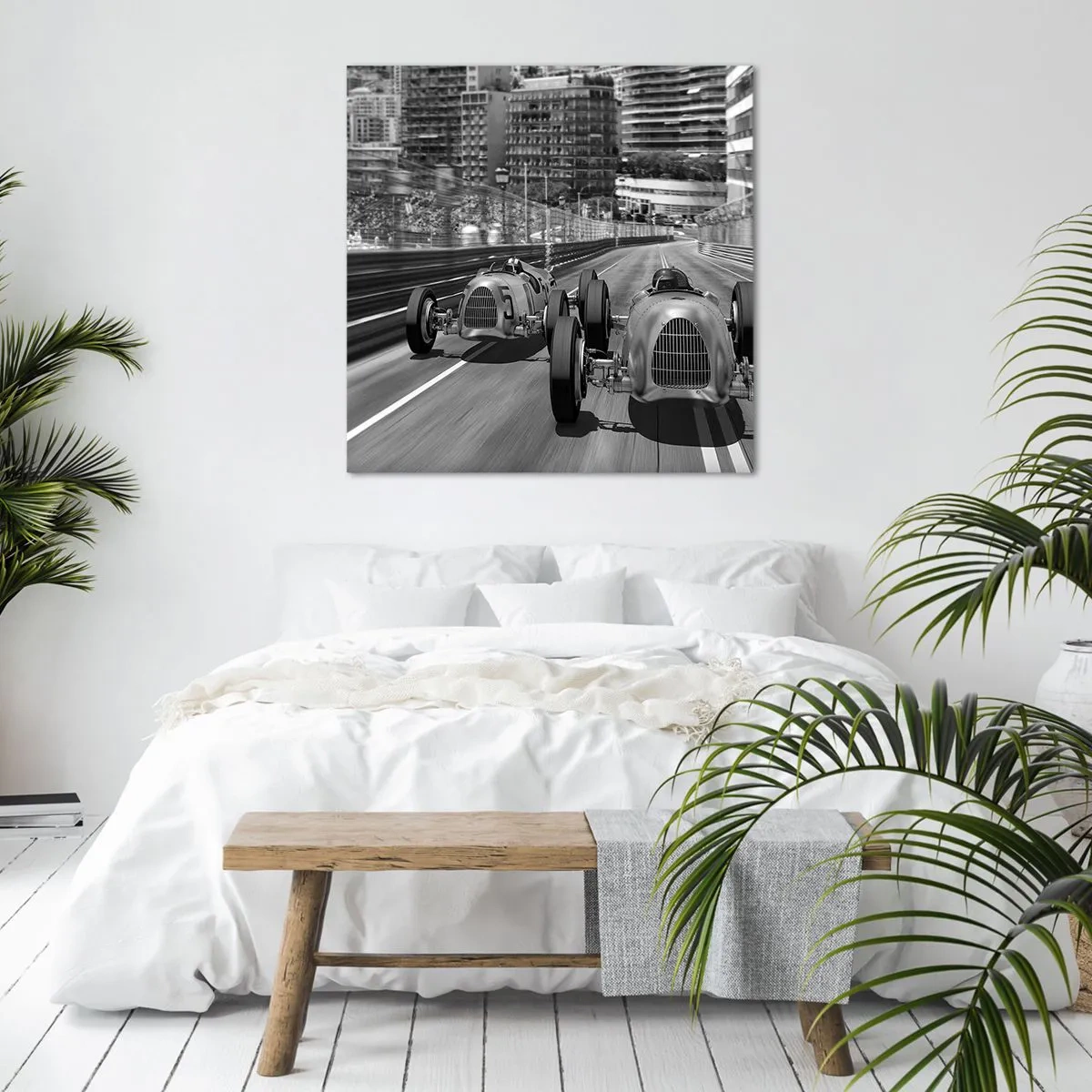 Quadro em tela - Era uma vez em Monte Carlo - 60x60 cm