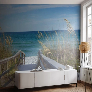 Papel de Parede Autocolante Deluxe Sticker - Ao sol, ao vento - Paisagem, Duna do Mar, Mar - 350x256 cm
